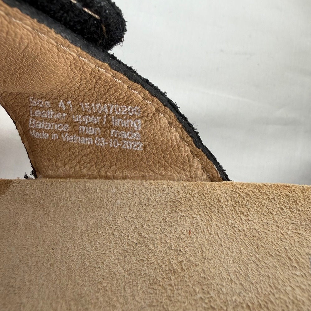 Dansko Maurice Black Nubuck Leather Wedge Slide Sandals Womens 9 - Picture 10 of 10